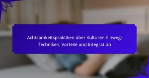 Achtsamkeitspraktiken über Kulturen hinweg: Techniken, Vorteile und Integration