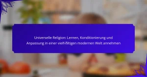 Universelle Religion: Lernen, Konditionierung und Anpassung in einer vielfältigen modernen Welt annehmen